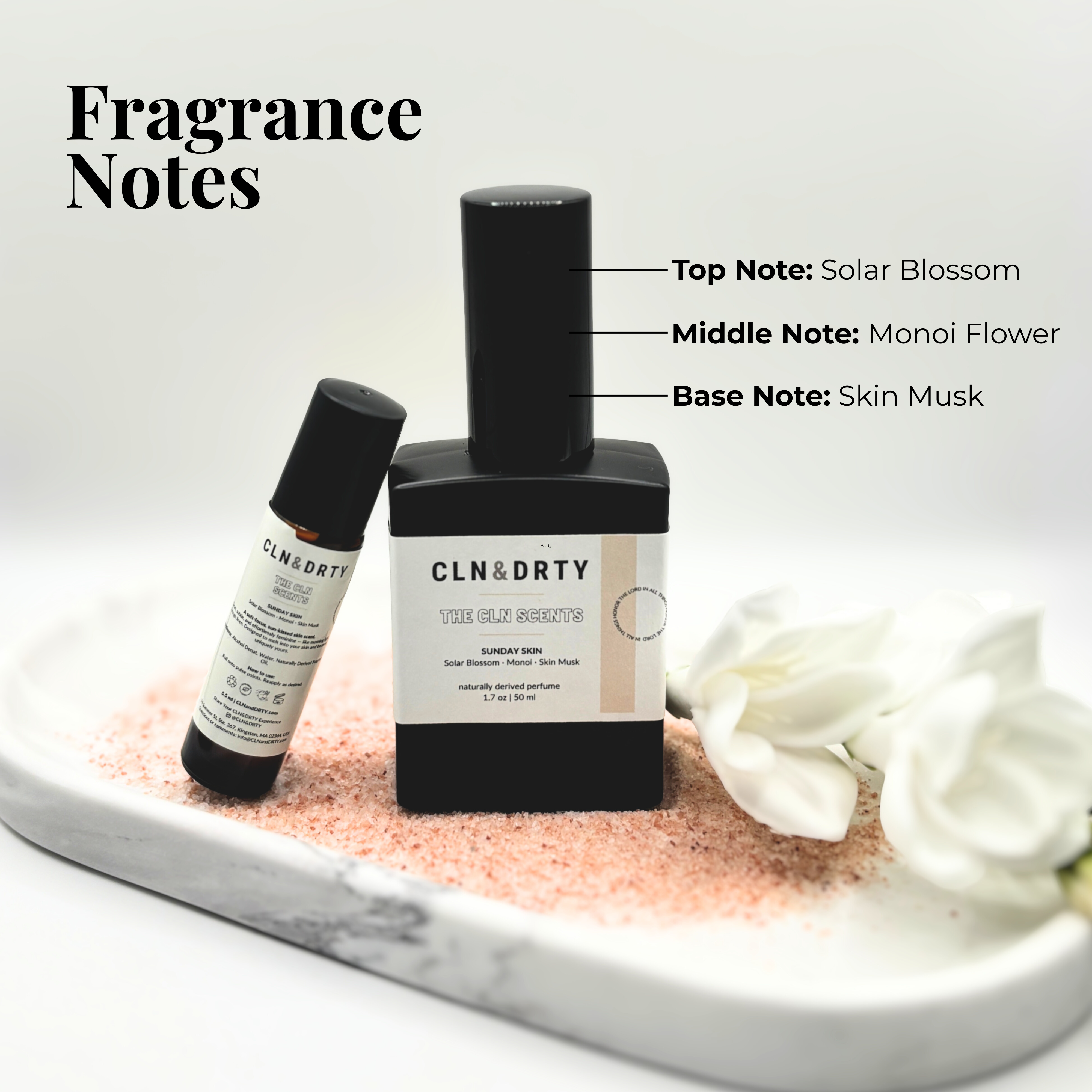 4-Piece Full Size Naturally-Derived Perfume Set | Sunday Skin • Upper Room • Midnight Psalm • The Veil