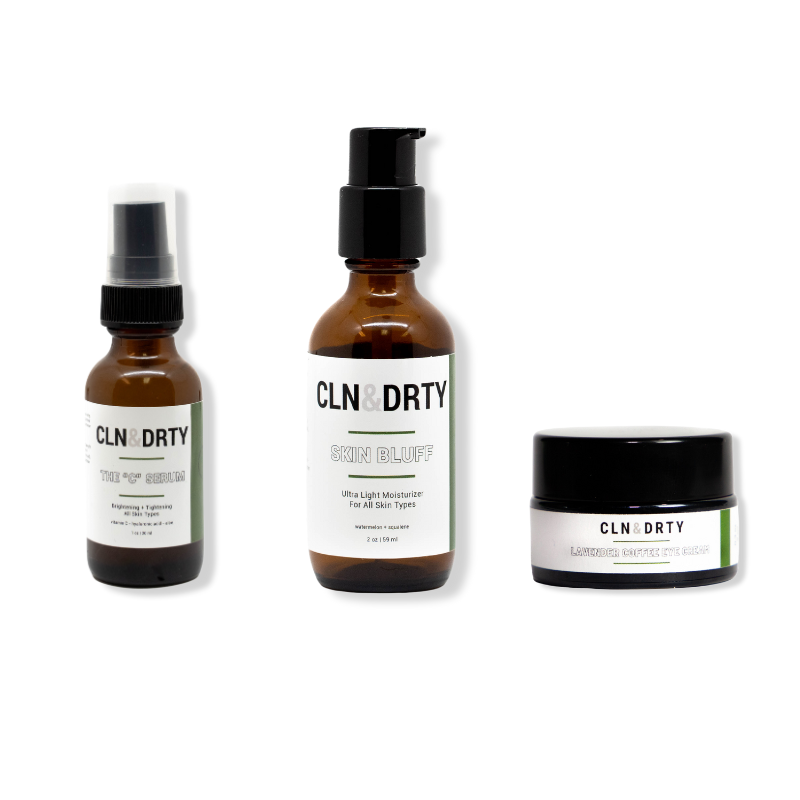 The Ultimate Skincare Trio: Essentials Bundle by CLN&DRTY